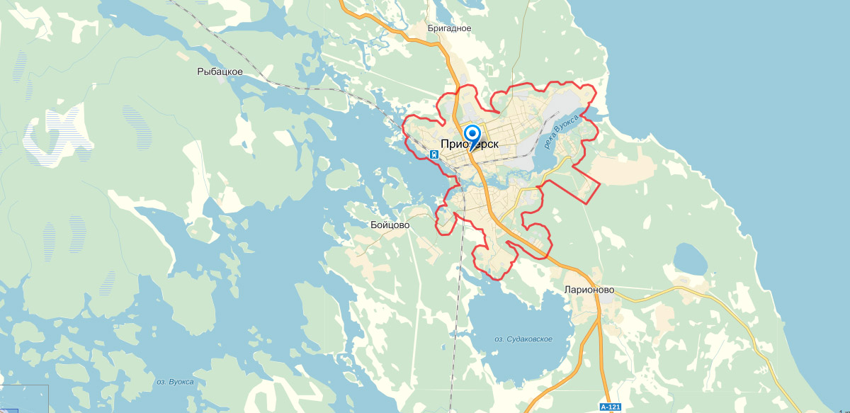 priozyorsk-map